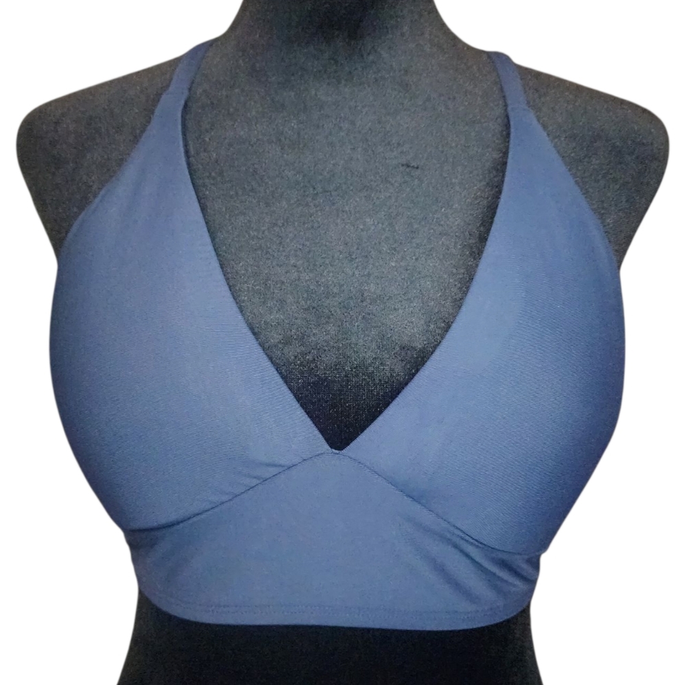 DSG Long Line Scoop Neck Bikini Top, Womens Medium
